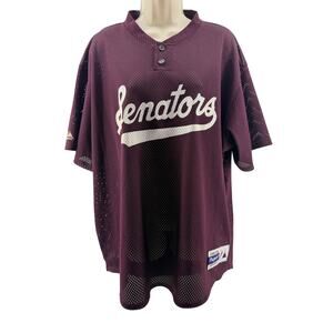 Vintage Senators Baseball Mesh Jersey Apparel By Majestic #8